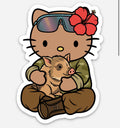 Huntah Kittie Sticker