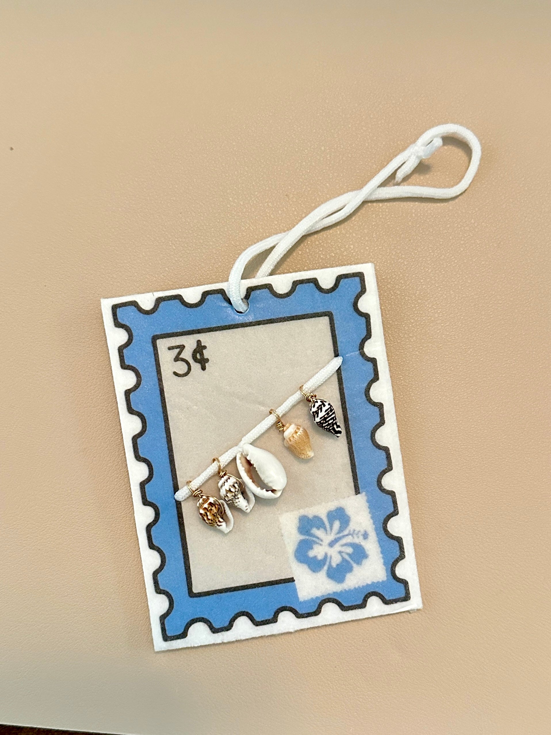 Cowrie Shell Coastal Stamp