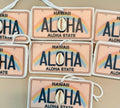 Cowrie Shell Aloha License Plate